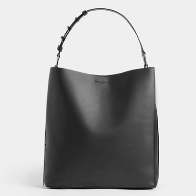 Celadine North South Leather Tote Bag