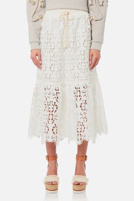 Jersey And Lace Skirt from See By Chloe
