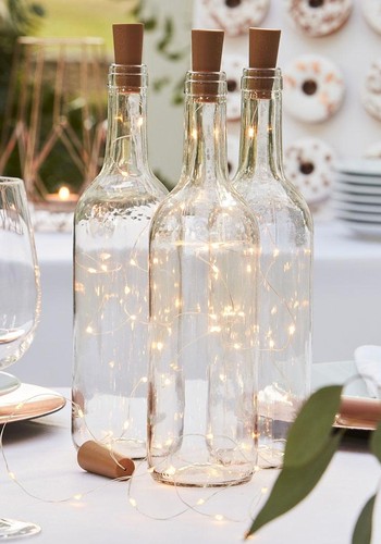 Botanical Cork Bottle Lights