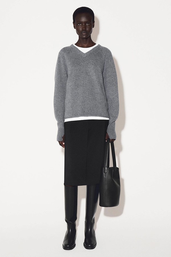 Merino Wool V-Neck Jumper  from COS