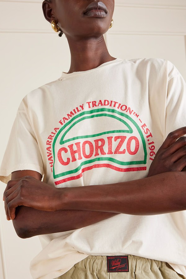 Chorizo Printed Cotton-Jersey T-Shirt from Willy Chavarria