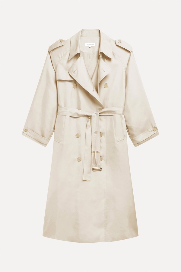 Veyron Oversized Twill Trench Coat from The Frankie Shop