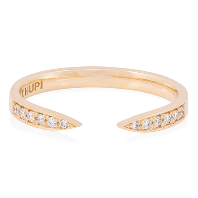 Follow Your Dreams 14k Polished Gold Open Diamond Ring