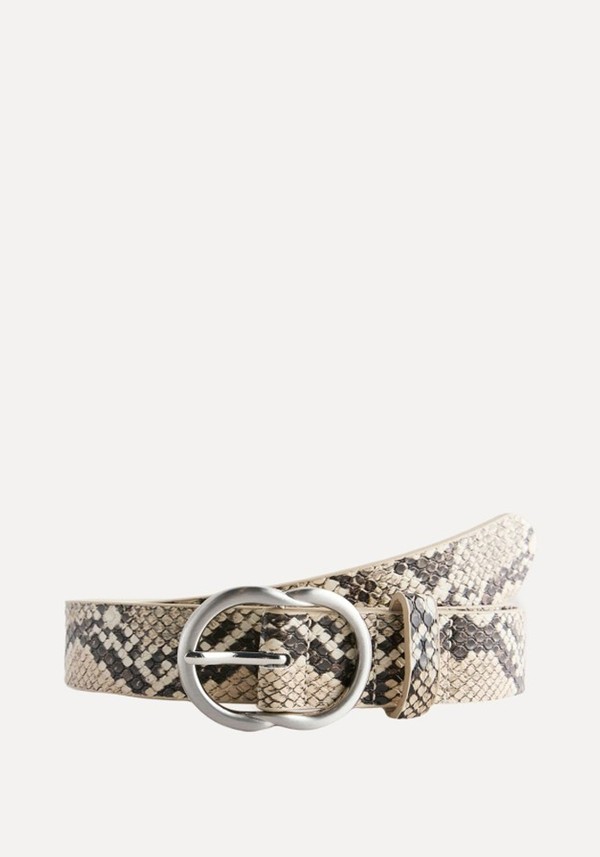 Snake Print Regular PU Belt* 