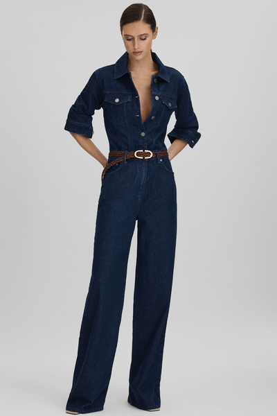 Frankie Relaxed Denim Jumpsuit