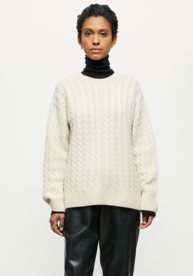 Merino Cashmere Cable Jumper from Jigsaw
