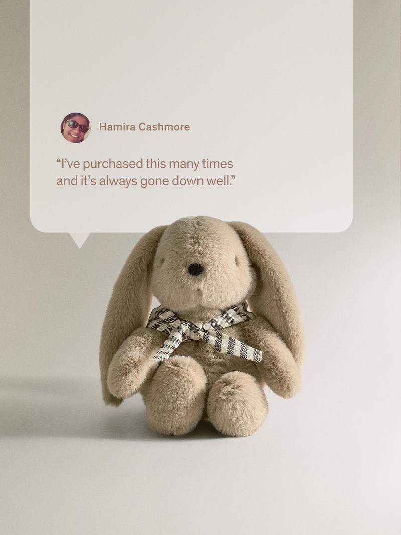 Kids' Bunny Soft Toy With Box from Zara