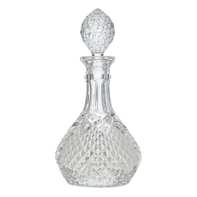 Diamond Cut Crystal Decanter