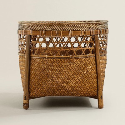 Large Round Bamboo Basket