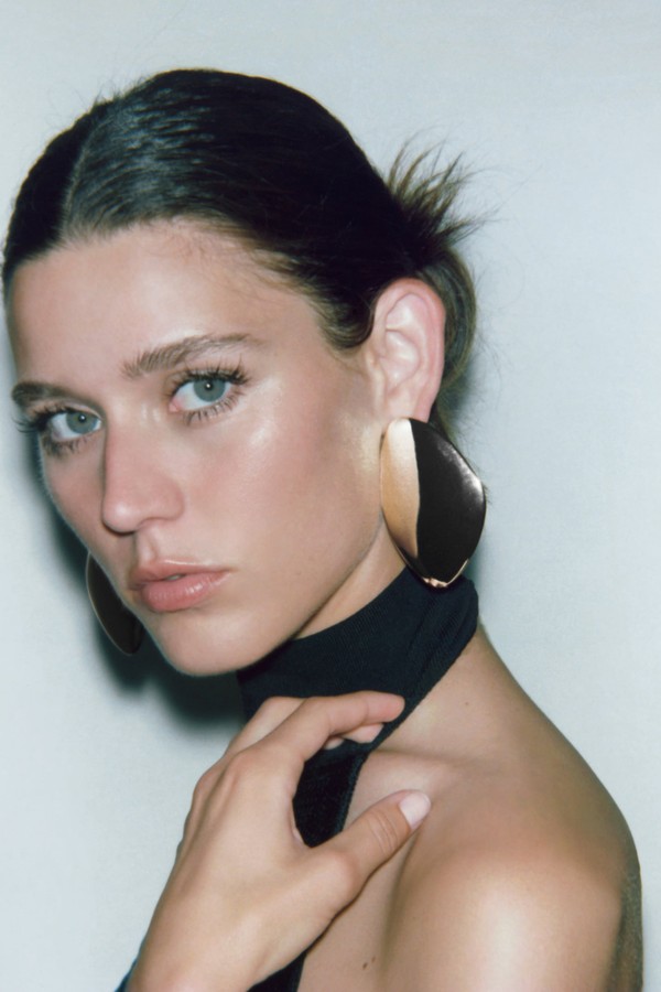 Flat Metal Earrings