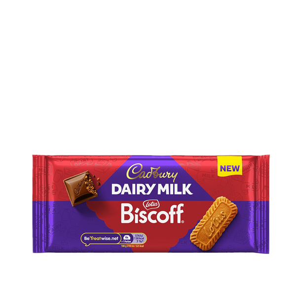 Dairy Milk Biscoff Chocolate Bar from Cadbury