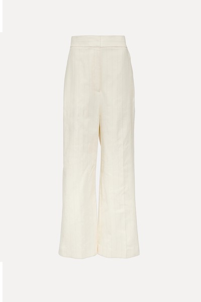 Banton Low-Rise Cotton Wide-Leg Pants from Khaite