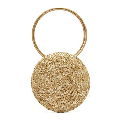 Circle Mini Woven-Straw Bag from Eliurpi