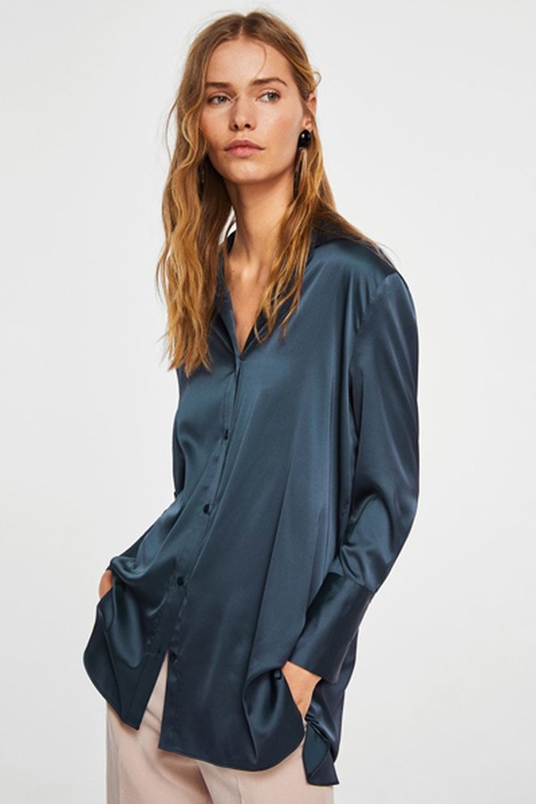 Satin Blouse from Mango