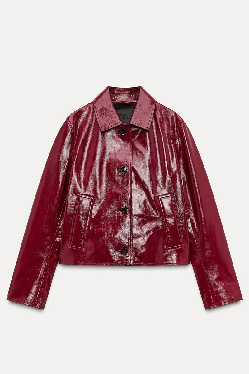 100% Leather Jacket from Zara