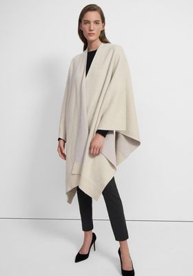 Poncho In Wool-Cashmere