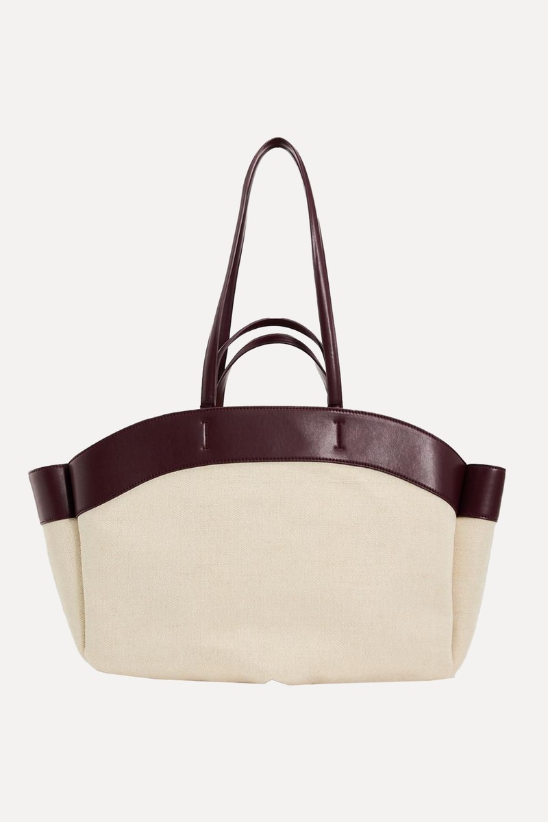 Contrast Tote Bag from Zara