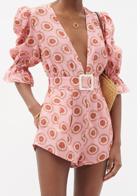 Exotic Passion Belted Playsuit from Adriana Degreas