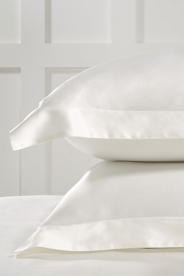 Audley Pure Silk Oxford Pillowcase from The White Company