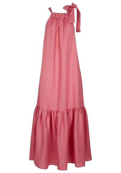 Ibiza Halterneck Linen Maxi Dress from Asceno