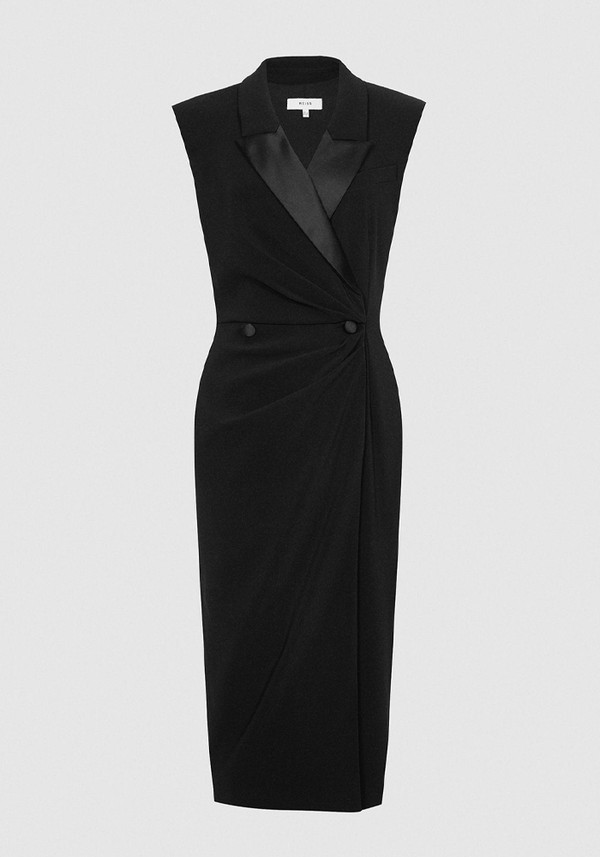 Tuxedo Midi Dress