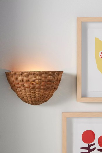 Liz Rattan Wall Light from Anthropologie