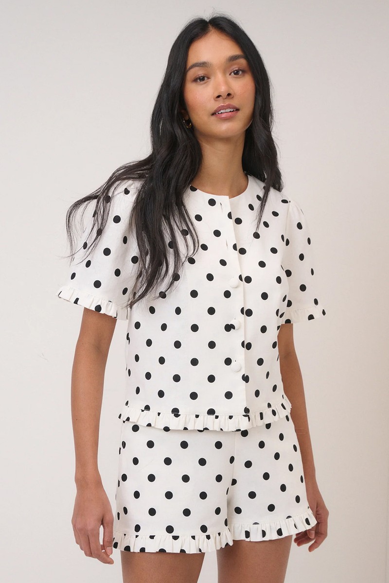 Polka Dot Tailored Top from Nobody’s Child
