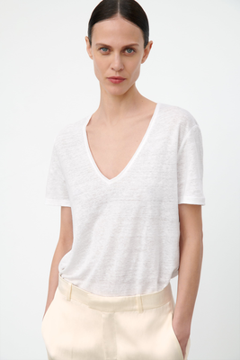 Linen T-Shirt from Zara