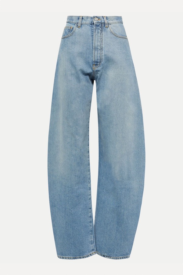 High-Rise Barrel-Leg Jeans from Alaïa