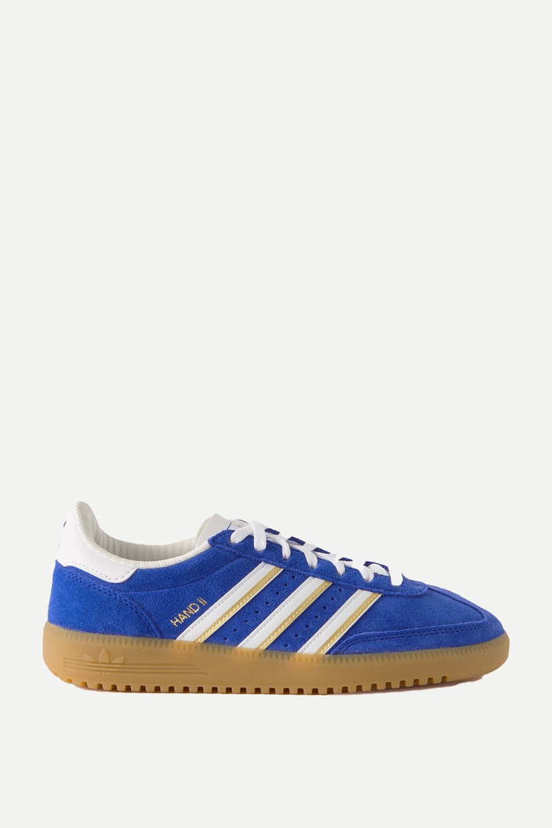 Hand II Leather-Trimmed Suede Sneakers from Adidas Originals