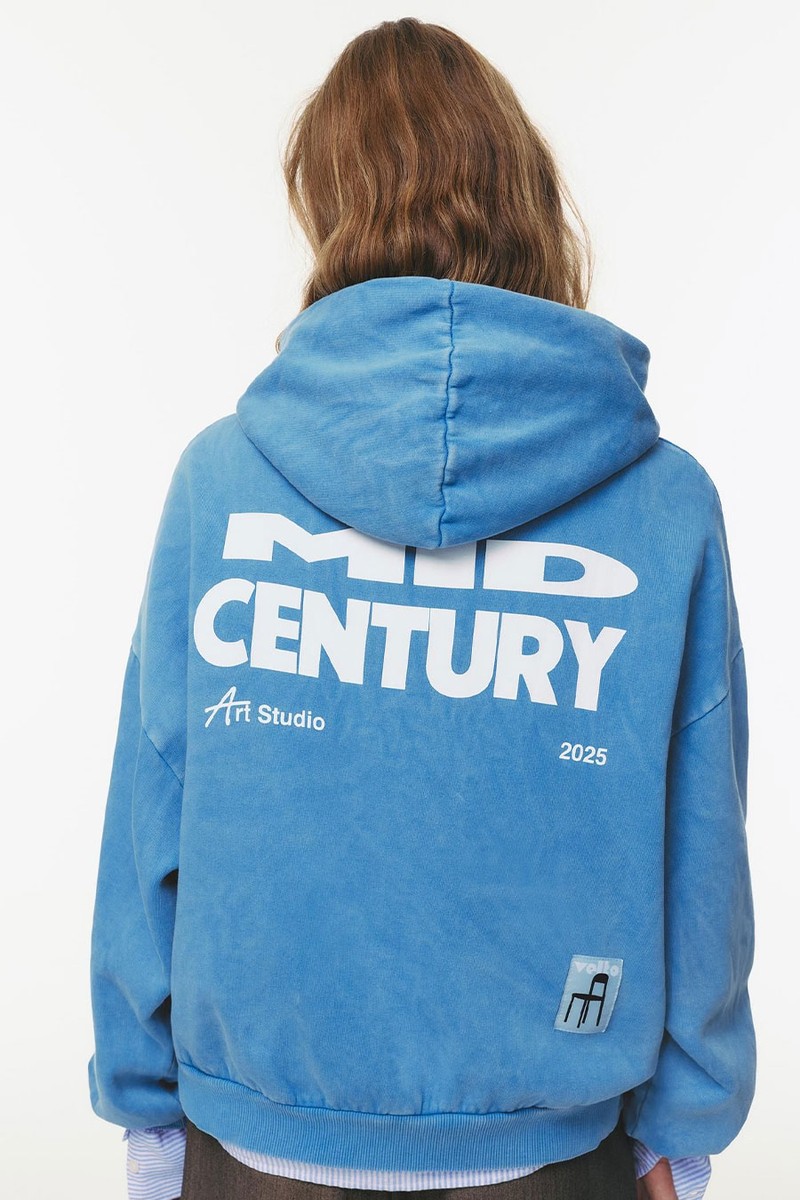 Mid Century Graphic Hoodie from Pull & Bear
