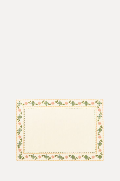 Embroidered Placemat from Zara