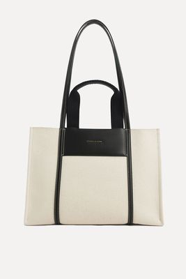 Shalia Canvas Tote Bag from Charles & Keith
