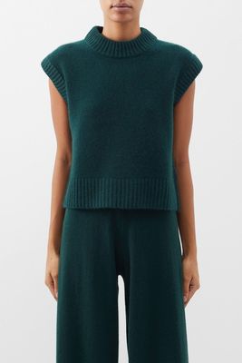 Jonny Cap-Sleeved Cashmere Sweater from Lisa Yang