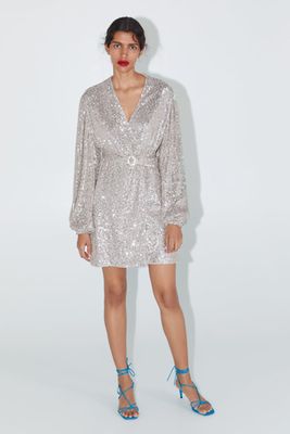Sequin Dress Blazer from Zara