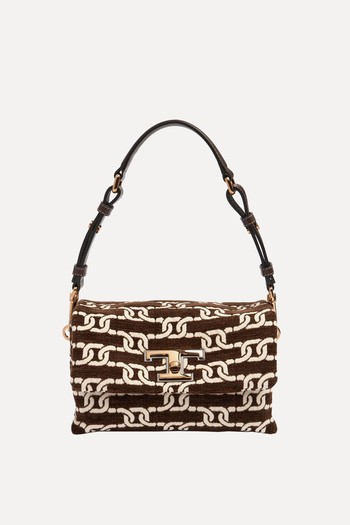 Mini T Timeless Flap Jacquard Bag  from Tod's 