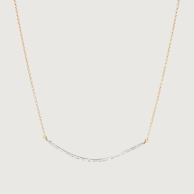 Riva Diamond Wave Necklace Adjustable 48cm/18"