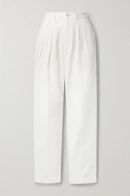 Pleated Linen, Tencel & Cotton-Blend Tapered Pants from Alex Mill