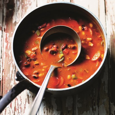 Mixed Bean & Bacon Soup