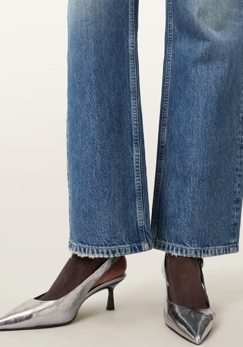 Idiya Metallic Leather Slingback Heels*