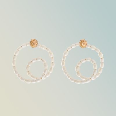 Rosa Swirl Hoops, £65 | Kara Yoo