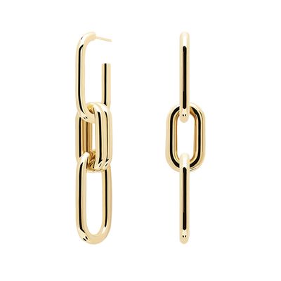 Muze Gold Earrings, £63 | Pd Poala