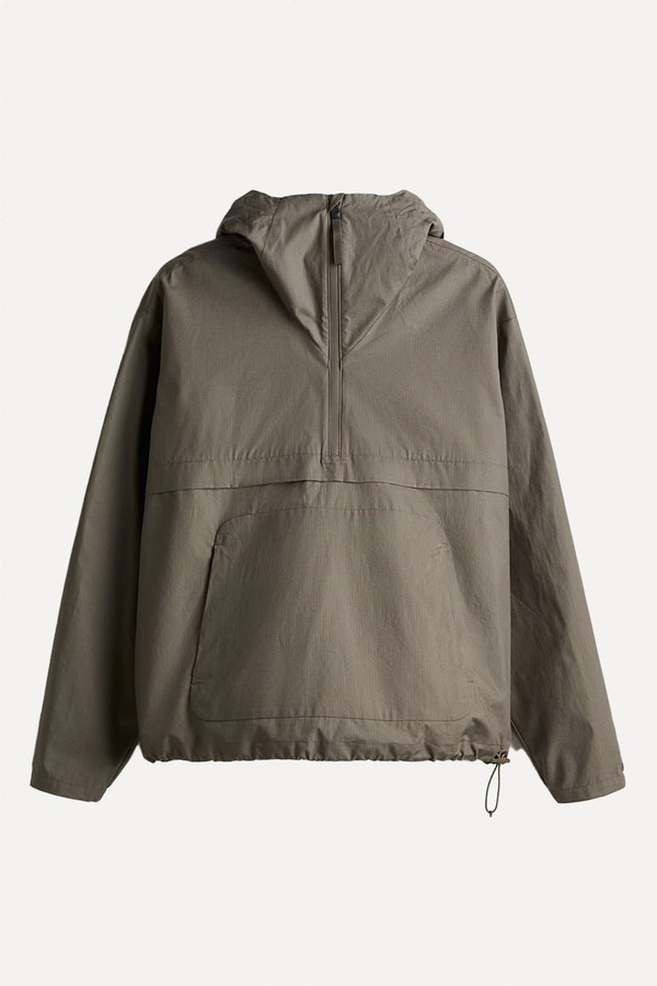 Relaxed Fit Water-Repellent Popover Jacket from H&M