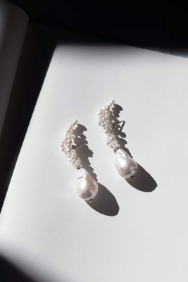 Gotcha Pearl And Gold Vermeil Earrings, £265 | Completedworks
