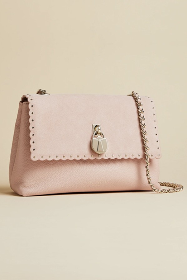 Margiat Padlock Leather Cross Body Bag