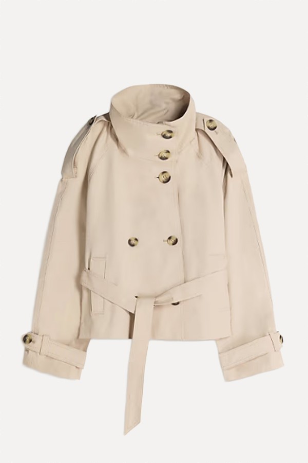 Funnel Neck Trench Jacket from Bershka