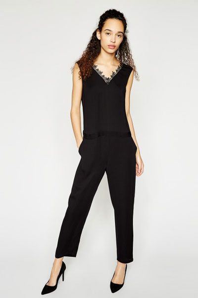  Black Crepe Jumpsuit from The Kooples