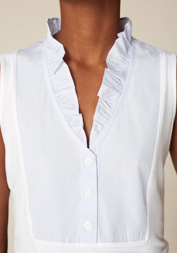 Frill Collar Cardigan Layering Top from Me + Em