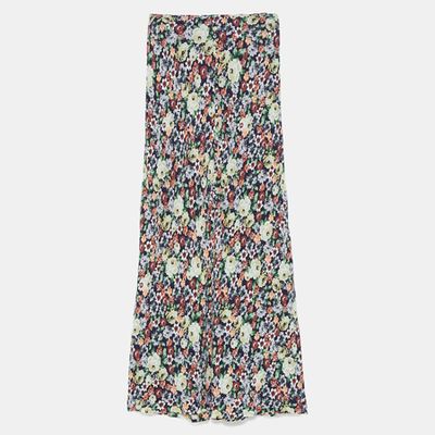 Floral Print Skirt from Zara