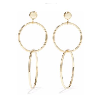 Razia 18-karat Gold-Plated Sterling Silver Hoop Earrings from Iris & Ink